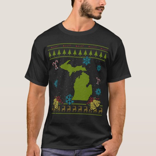 Michigan KerstUgly Shirt (Voorkant)