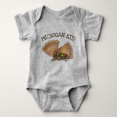Michigan Kind Bovenop schiereiland Vleespadie Romper (Voorkant)