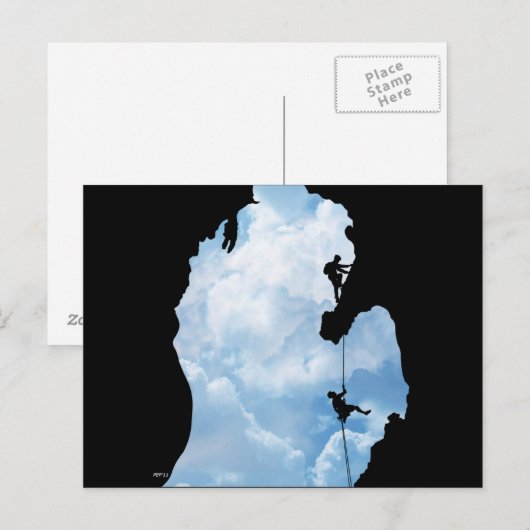 Michigan klimers briefkaart (Voorkant / Achterkant)