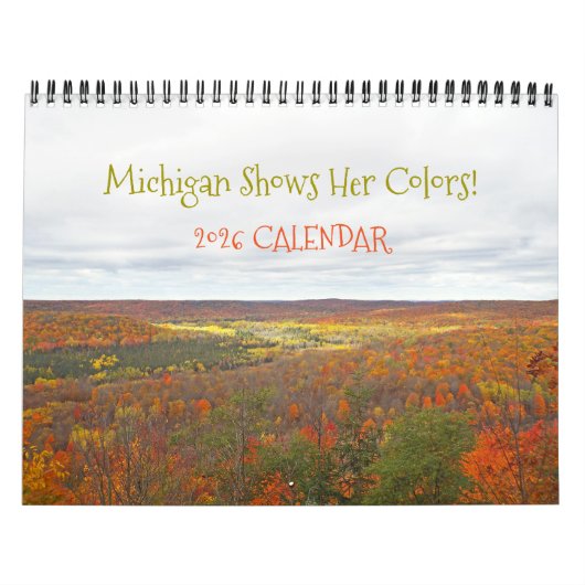 "MICHIGAN LAACT HAAR HERFSTKLEUREN ZIEN" 2026 KALE KALENDER (Hoes)