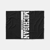 Michigan Lacrosse 1 Fleece Deken (Voorkant (Horizontaal))