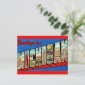 Michigan Landmerken Ansichtkaart Briefkaart (Staand voorkant)