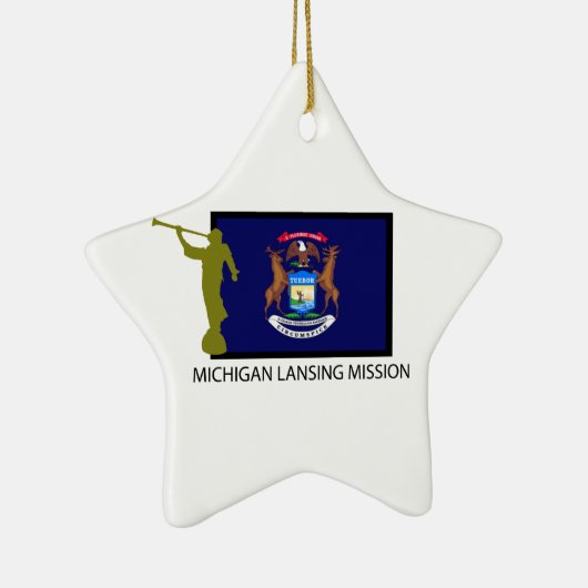 MICHIGAN LANSING MISSION LDS CTR KERAMISCH ORNAMENT (Rechts)