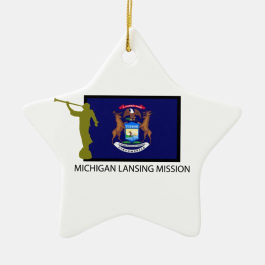 MICHIGAN LANSING MISSION LDS CTR KERAMISCH ORNAMENT (Voorkant)