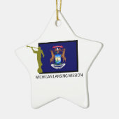 MICHIGAN LANSING MISSION LDS CTR KERAMISCH ORNAMENT (Links)