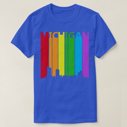 Michigan LGBT Gay Pride T-shirt (Design voorkant)