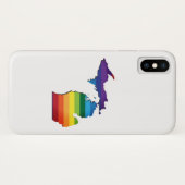 Michigan LGBT Rainbow Flag Gay Pride Case-Mate iPhone Case (Achterkant (horizontaal))