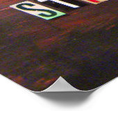 Michigan License Bord Map Afdrukken Poster (Hoek)