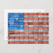 Michigan License Bord Vlag van het Amerikaanse Bri Briefkaart (Voorkant / Achterkant)