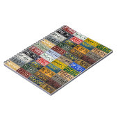 Michigan License Borden uit A Bywent Era Notitieboek (Linkerzijde)