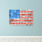 Michigan Licentie Bord Vlag van USA Wrapped Canvas Afdruk (Insitu (Houten vloer))