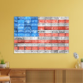 Michigan Licentie Bord Vlag van USA Wrapped Canvas Afdruk (Insitu (Woonkamer))