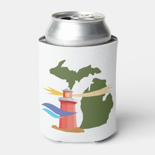 Michigan Lighthouse Blikjeskoeler (Blikje Voorkant)