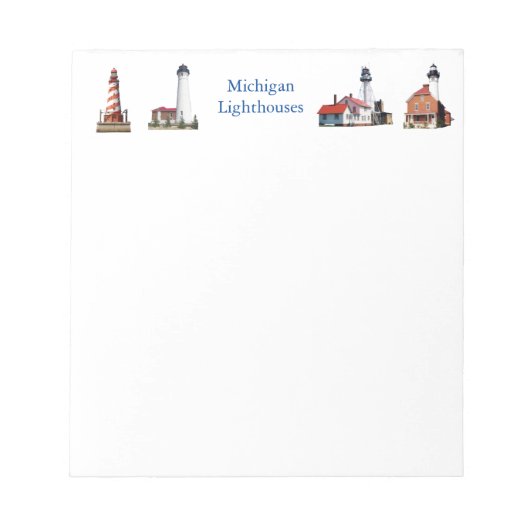 Michigan Lighthouse-blocnote Notitieblok (Voorkant)