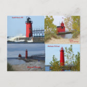 Michigan Lighthouses Briefkaart (Voorkant)