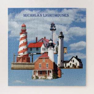 Michigan Lighthouses puzzle Legpuzzel