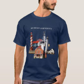 Michigan Lighthouses shirt donker (Voorkant)