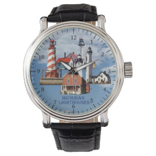 Michigan Lighthouses watch Horloge