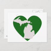 Michigan Love Briefkaart (Voorkant / Achterkant)