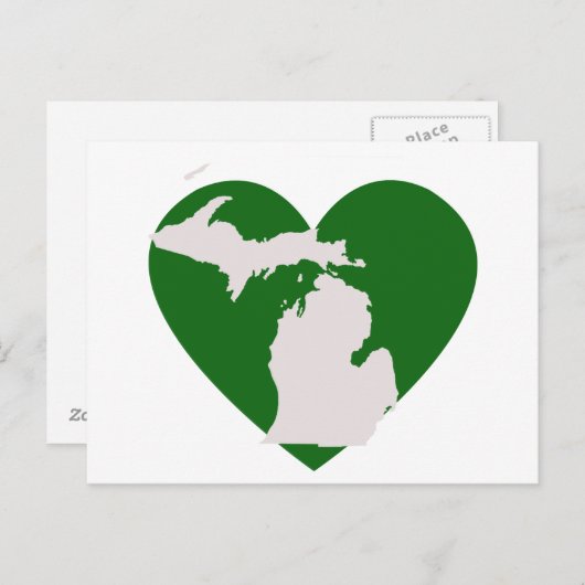 Michigan Love Briefkaart (Voorkant / Achterkant)