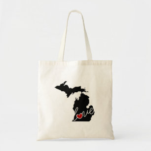 Michigan Love. Geschenken voor MI-overs Tote Bag