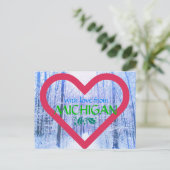 MICHIGAN LOVE HOLIDAY BRIEFKAART (Staand voorkant)