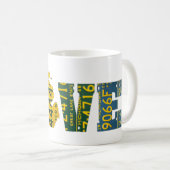 Michigan LOVE Recycled License Bord Art Map Mok (Voorkant rechts)