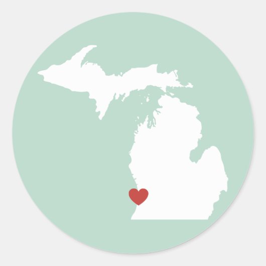 Michigan Love -  Sticker (Voorkant)