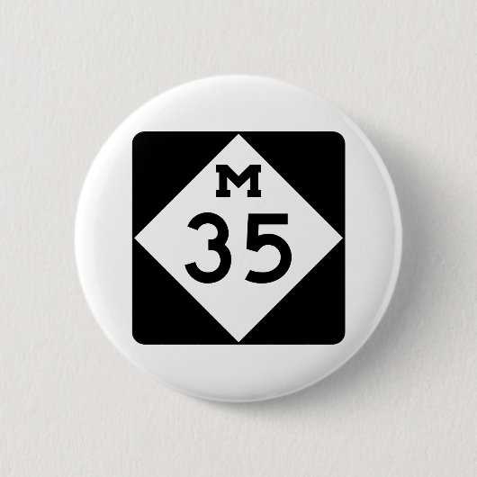Michigan M-35 Ronde Button 5,7 Cm (Voorkant)