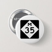 Michigan M-35 Ronde Button 5,7 Cm (Voorkant /achterkant)