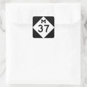Michigan M-37 Vierkante Sticker (Tas)
