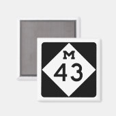 Michigan M-43 Magneet (Voorkant / Achterkant)