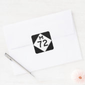 Michigan M-72 Vierkante Sticker (Envelop)