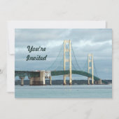 Michigan Mackinac Bridge Photo Birthday Kaart (Voorkant)