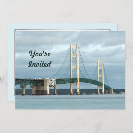 Michigan Mackinac Bridge Photo Birthday Kaart