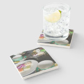 Michigan, Mackinac Island. Grand Hotel Stenen Onderzetter (Zijkant)