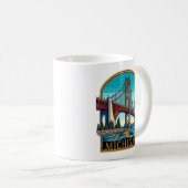 Michigan Mackinaw Bridge Koffiemok (Voorkant rechts)