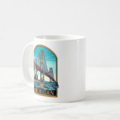 Michigan Mackinaw Bridge Koffiemok (Voorkant links)