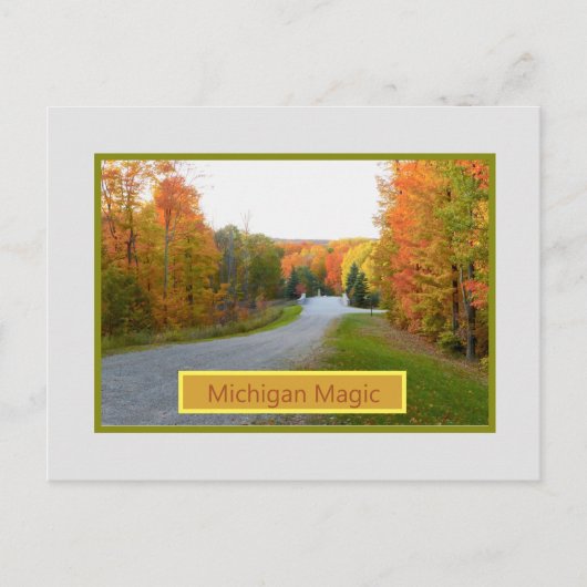 "MICHIGAN MAGIC"/AUTUMN COLORS BRIEFKAART (Voorkant)