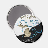 Michigan Magnet (Voorkant / Achterkant)