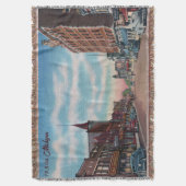 Michigan Main Street Throw Blanket uit de jaren '3 Deken (Voorkant Verticaal)