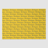 Michigan Maize en Blue Tissuepapier (Voorkant)