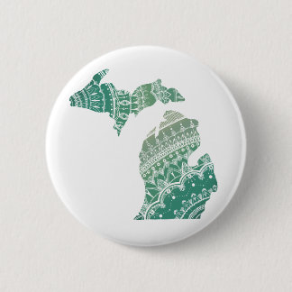 Michigan Mandala door Megaflora Design Ronde Button 5,7 Cm