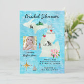 Michigan Map Bridal Shower Save The Date (Staand voorkant)