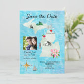 Michigan Map opslaan Dater Save The Date (Staand voorkant)