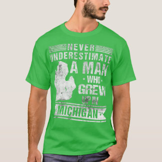  Michigan Map T-shirt