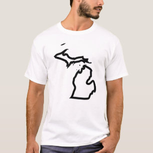 Michigan Marker Outline T-shirt
