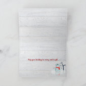 Michigan met buffelstaart en Santa pet Kaart (Binnen)