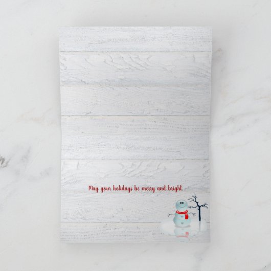 Michigan met buffelstaart en Santa pet Kaart (Binnen)