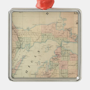 Michigan Metalen Ornament